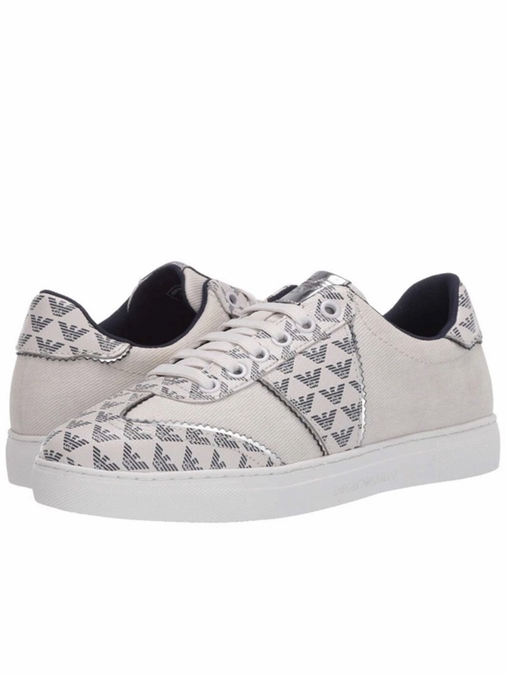 Emporio Armani Woman Sneaker Grey And Silver emporio armani Sneaker NWB Size:9